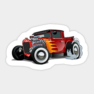 Cartoon retro hot rod Sticker